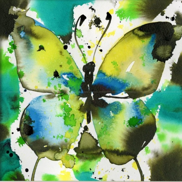 Original Watercolor Butterfly Painting, Kathy Morton Stanion - Butterfly Song 4 - Picture 2 of 2